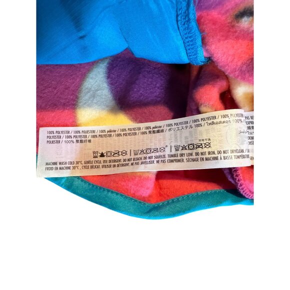 Disney Lotso Fleece Vest Pink With Purple & Yellow Faces Zippered Front Pockets - Picture 5 of 10